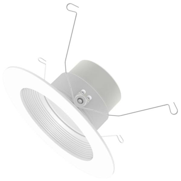 6" 13 watt 100/130 volt White RGBTW Dimmable Smart LED Downlight Remodel Kit